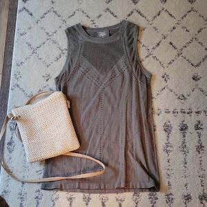 Athleta Tank Olive Green Large